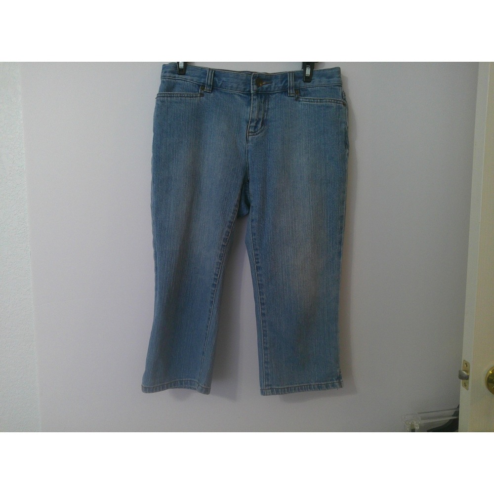 LRL Lauren‎ Jeans Co Womens Jeans Denim  Capri  Light Wash Size 2 Petite